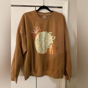 Golden Fleece Brown Graphic Sweatshirt